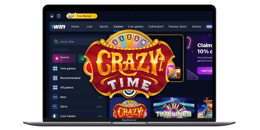 Information about 1win Crazy Time Casino Number fields
